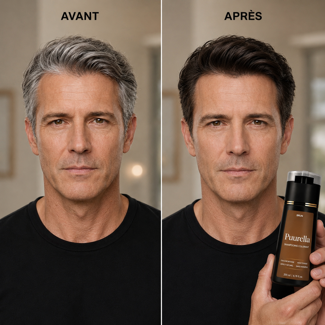 Shampoing Colorant Instantané Homme