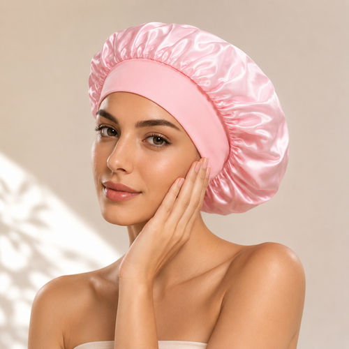 Bonnet de nuit en satin