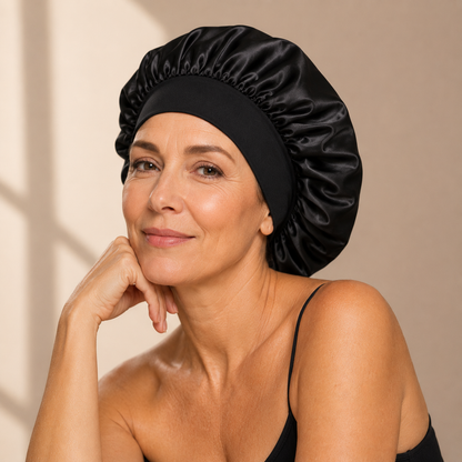 Bonnet de nuit en satin
